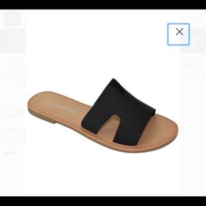 NWT city classified women’s sandals black size 8